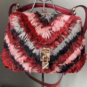 Valentino Piper Joylock Feather Saddle Bag